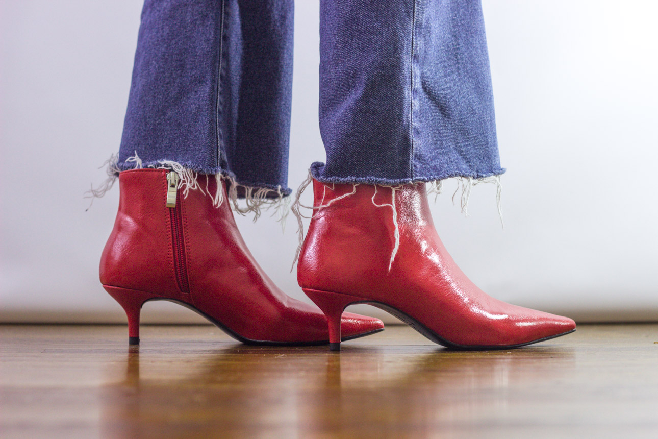 Heeled red outlet boots