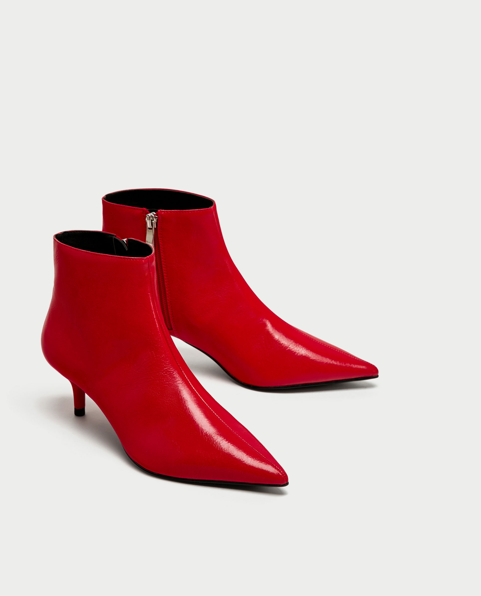 In Her SHOES: Red Ankle Boots - Mama In Heels